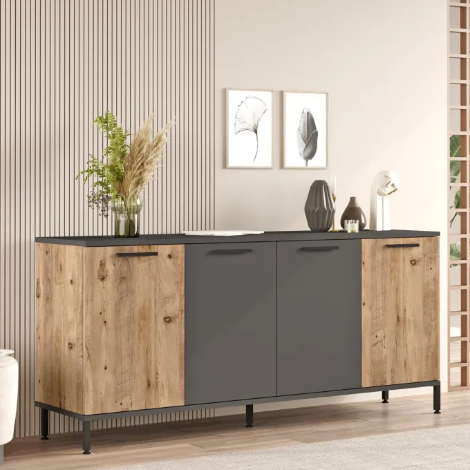 Casablanca Sideboard Atlantisk furu / Antracit