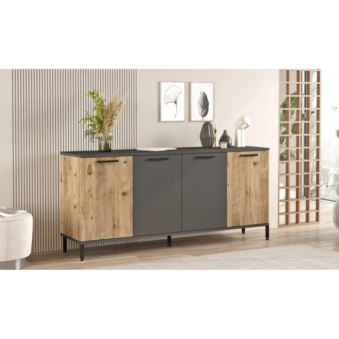Casablanca Sideboard Atlantisk furu / Antracit