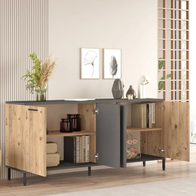 Casablanca Sideboard Atlantisk furu / Antracit