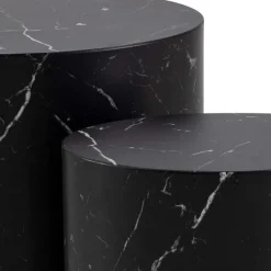 Cenon Satsbord 40x33x48 cm Marquina-marmor