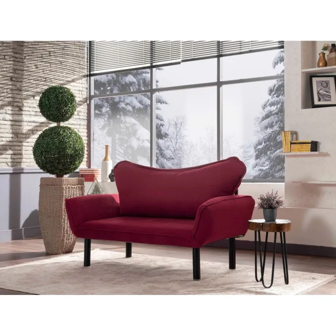 Chatto 2-sits bäddsoffa Vinröd