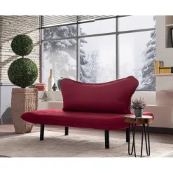 Chatto 2-sits bäddsoffa Vinröd