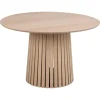 Christo Matbord Rund 120 cm Vitpigmenterad Ek