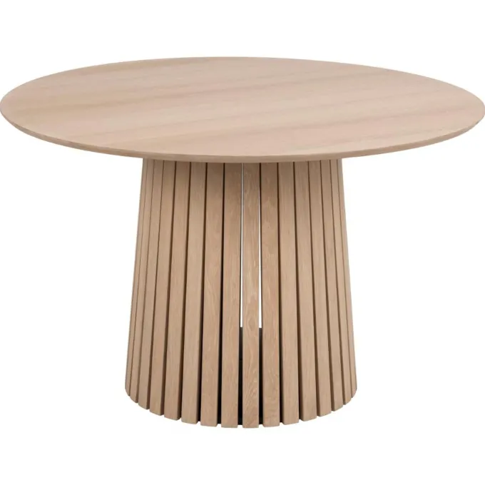Christo Matbord Rund 120 cm Vitpigmenterad Ek
