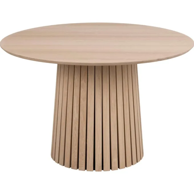 Christo Matbord Rund 120 cm Vitpigmenterad Ek