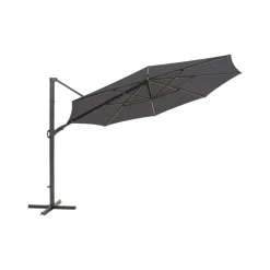 Cilento Frihängande Parasoll Ø350 cm Antracit/Grå