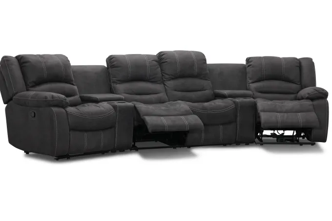 Cinema Biosoffa Komb B Grått Tyg