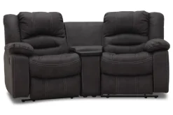 Cinema 2-sits Svängd Biosoffa Grått Tyg