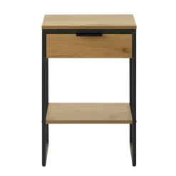 Classico Sängbord med 1 Låda & 1 Hylla Naturlig ek