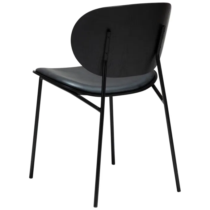 Clementina Stol Raven Black, Black Ash