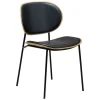 Clementina Stol Raven Black, Bleached Oak
