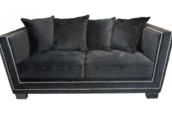 Cloude 2-Sits Soffa Svart Sammet