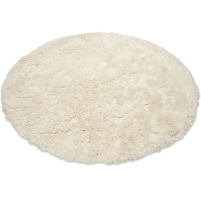 Cloudy Rund 160 cm Matta Naturvit