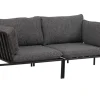 Collier 2-sits soffa Svart/Teddy Antracit