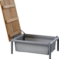 Conic Box Bord Ljusgrå