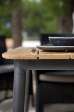Core Bord 160x90cm Teak / Lava Grå