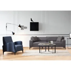 Cork 3 (215 x 87 x 86 cm) 3-sitssoffa Antracit