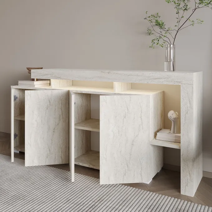 Cork Sideboard Travertin