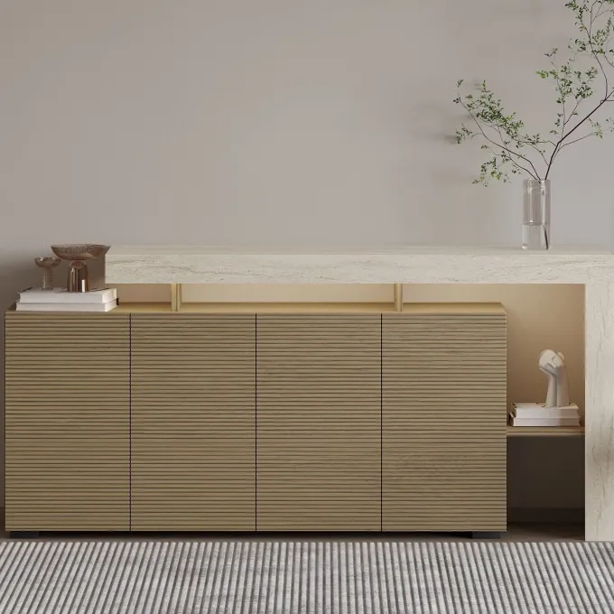 Cork Sideboard Travertin, varm ek