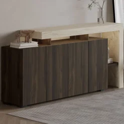 Cork Sideboard Travertin, valnöt