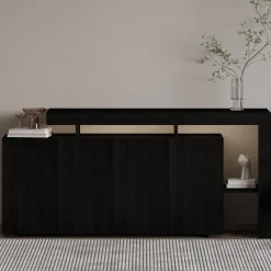 Cork Sideboard Wood Black