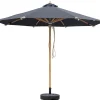 Corsica Parasoll 3m Svart/Wood