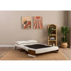 Cosmo Two (78 x 120 x 82 cm) 2-sits bäddsoffa Vit