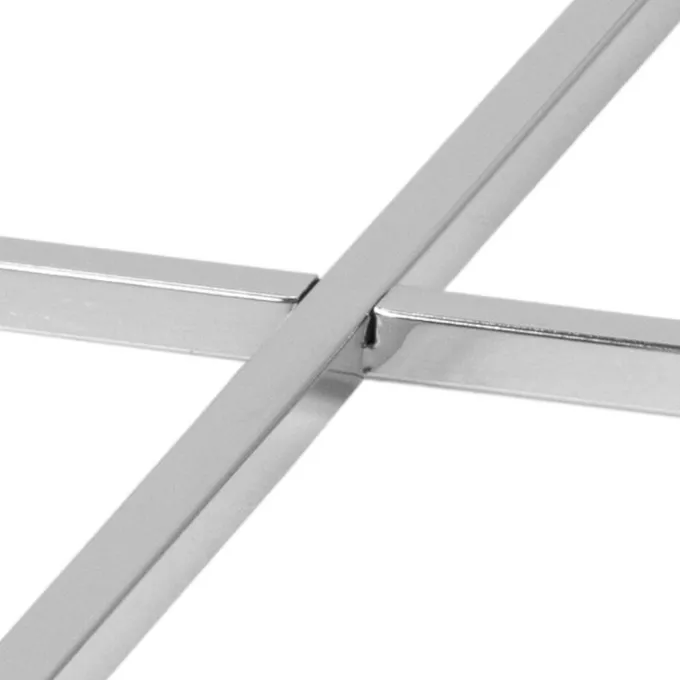 Cross Sidobord Rund 55 cm Krom