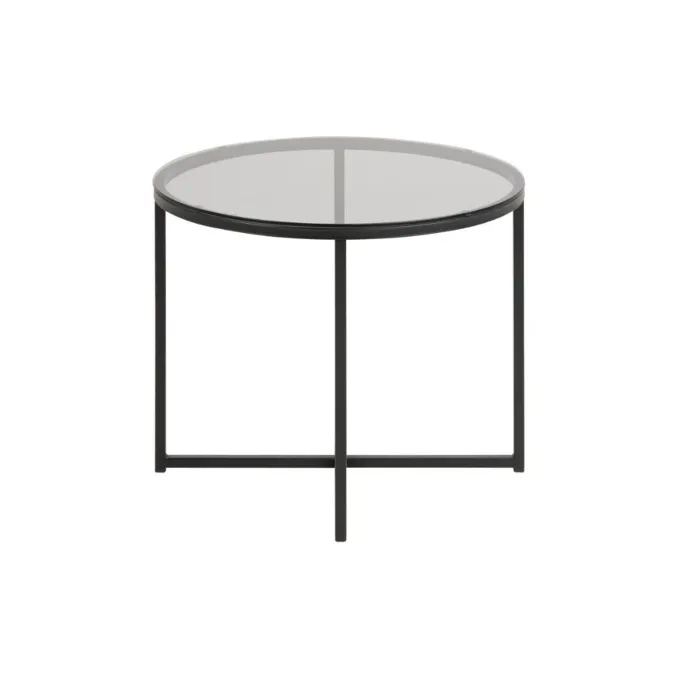 Cross Sidobord Rund 55 cm Svart
