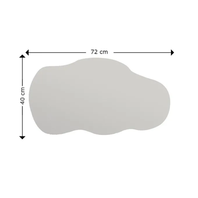 Cusco (40 x 72 x 2,2 cm) Svart Spegel