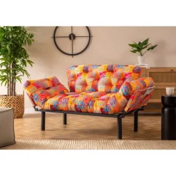 Dakar (155 x 80 x 70 cm) flerfärgad 2-sits bäddsoffa