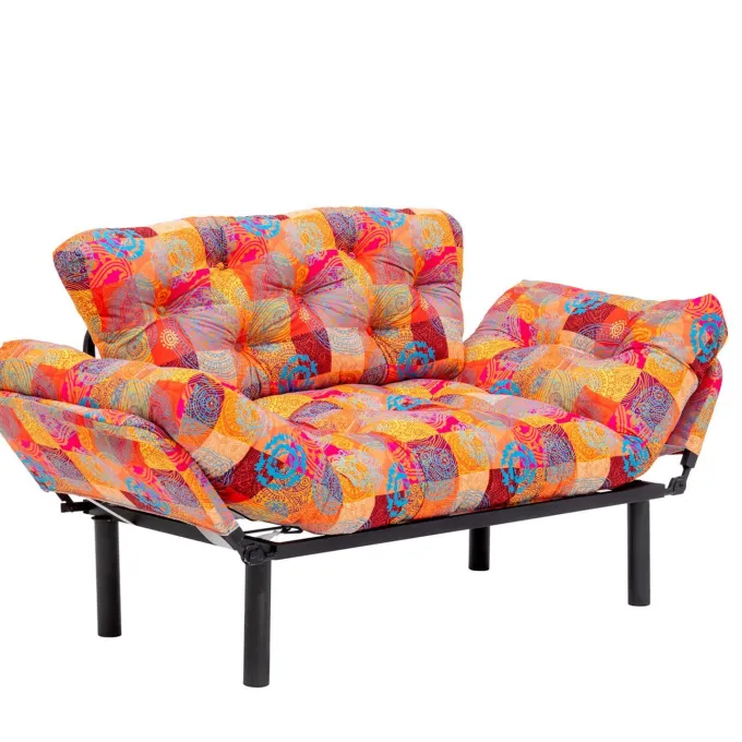 Dakar (155 x 80 x 70 cm) flerfärgad 2-sits bäddsoffa