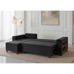 Dakar Mini (45 x 45 cm) Bäddsoffa, hörn Antracit