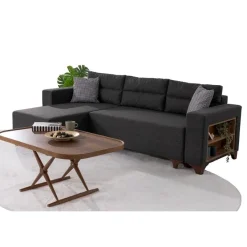 Dakar Mini (45 x 45 cm) Bäddsoffa, hörn Antracit