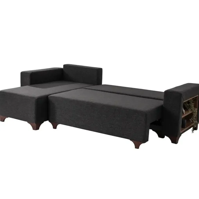 Dakar Mini (45 x 45 cm) Bäddsoffa, hörn Antracit