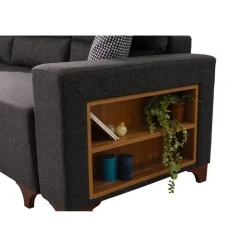 Dakar Mini (45 x 45 cm) Bäddsoffa, hörn Antracit