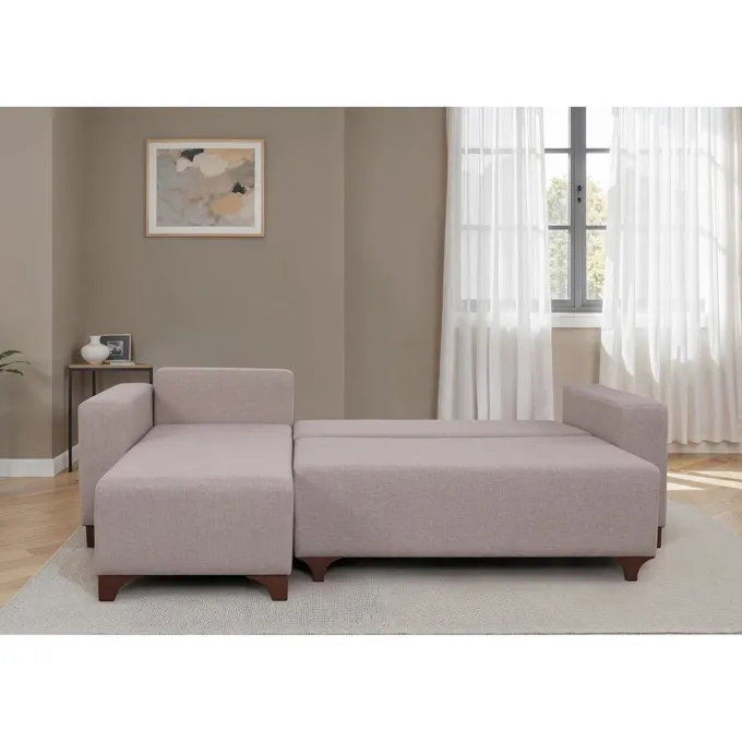 Dakar Mini (45 x 45 cm) Bäddsoffa, hörn Gräddvit