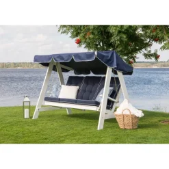 Dalom/Slöinge Hammocktak Blå/Vit