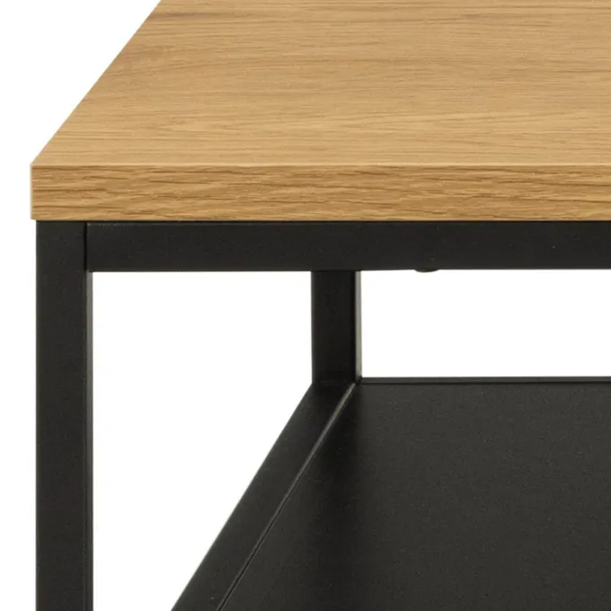 Damian Soffbord 42x120x60 cm Ek/Svart