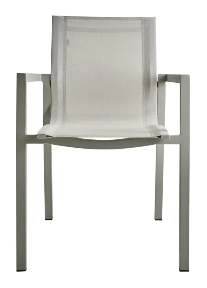Delia Karmstol Light Grey/Off-White