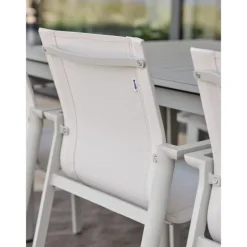 Delia Karmstol Light Grey/Off-White