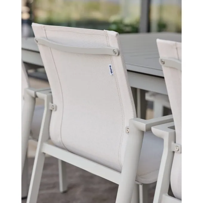 Delia Karmstol Light Grey/Off-White