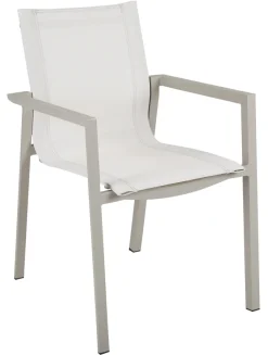 Delia Karmstol Textilene - Khaki / Off White