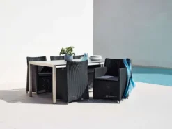 Diamond stol inkl. Sunbrella Natte dyna Grafit