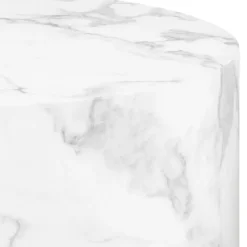 Dijon Satsbord Rund 58x58 cm Vit Carrara
