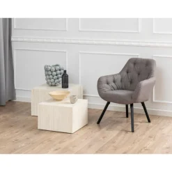 Dijon Satsbord 58x58 cm Travertin