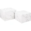 Dijon Satsbord 58x58 cm Vit Carrara