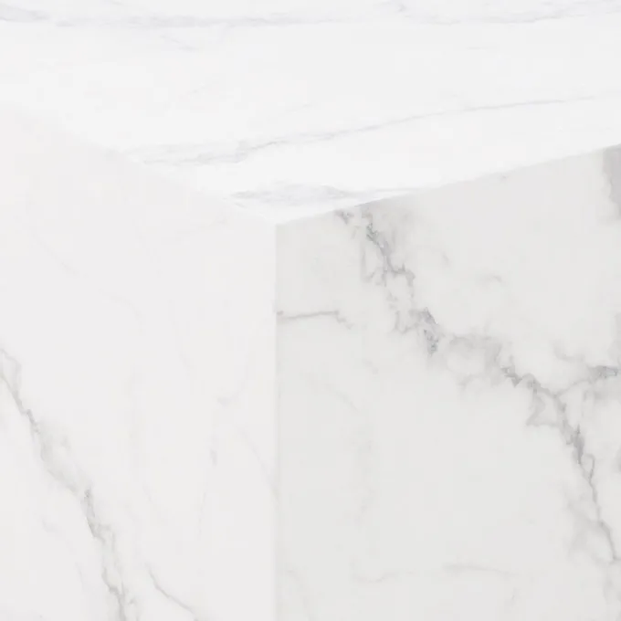 Dijon Satsbord 58x58 cm Vit Carrara