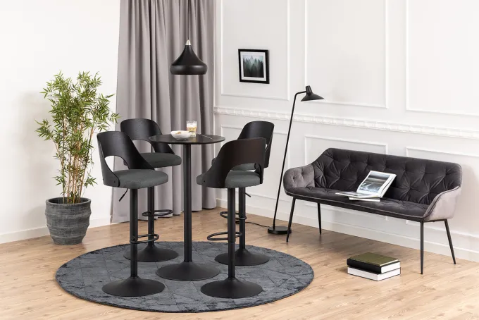 Dina Barstol Malmo tyg Mörkgrå