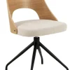 Dina Matstol vrid-funktion Ek/Beige